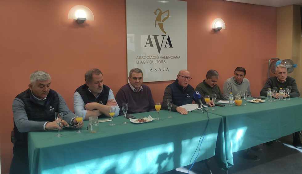 Directivos de AVA-Asaja presentaron el balance agrario de 2024 en la C. Valenciana.