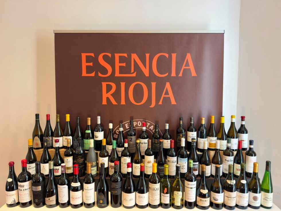 Los 61 vinos que concurrieron a la Cata Tendencias de Esencia Rioja.