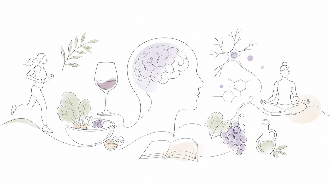 Un estilo de vida saludable, con una dieta rica en polifenoles, se asocia a una mejor función cognitiva en la fase silenciosa del alzhéimer