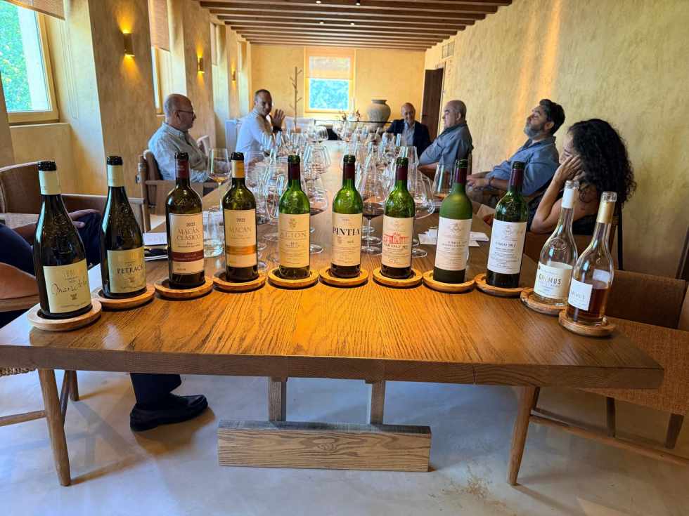 Algunos de los vinos catados durante la presentaci&oacute;n de las nuevas a&ntilde;adas.